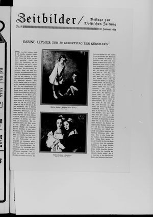 Vossische Zeitung on Jan 18, 1914