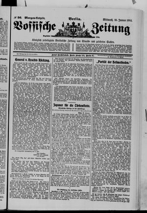 Vossische Zeitung on Jan 21, 1914