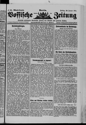 Vossische Zeitung vom 23.01.1914