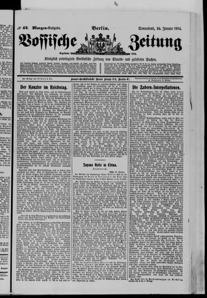 Vossische Zeitung on Jan 24, 1914