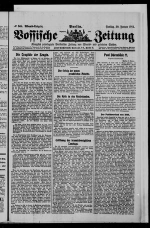Vossische Zeitung on Jan 30, 1914