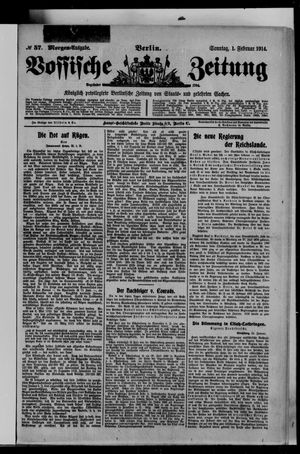 Vossische Zeitung on Feb 1, 1914