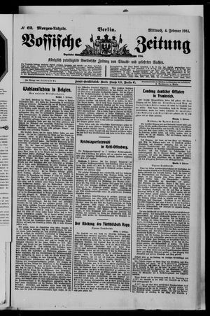 Vossische Zeitung vom 04.02.1914