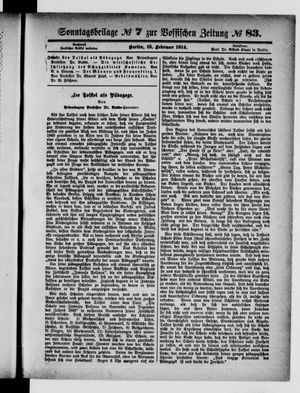 Vossische Zeitung vom 15.02.1914