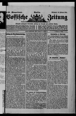 Vossische Zeitung on Feb 18, 1914
