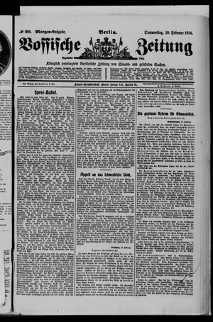 Vossische Zeitung on Feb 19, 1914