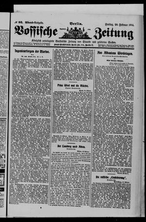 Vossische Zeitung vom 20.02.1914