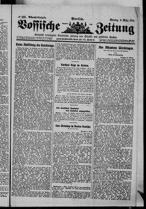Vossische Zeitung vom 02.03.1914