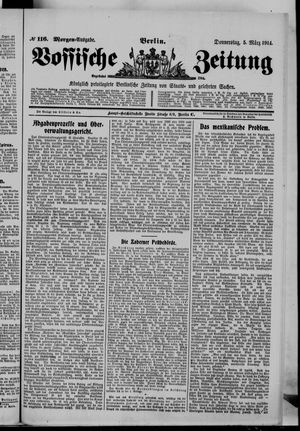 Vossische Zeitung on Mar 5, 1914