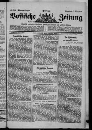 Vossische Zeitung vom 07.03.1914