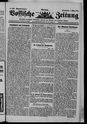 Vossische Zeitung vom 07.03.1914
