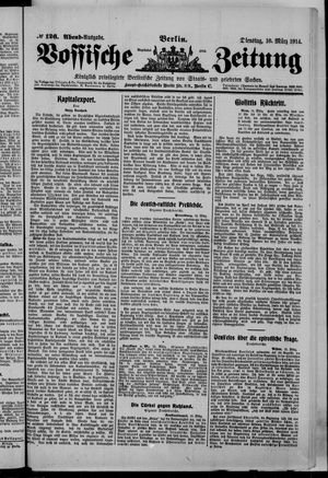 Vossische Zeitung on Mar 10, 1914