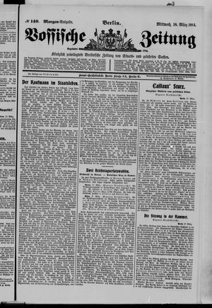 Vossische Zeitung on Mar 18, 1914
