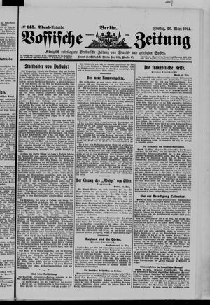 Vossische Zeitung on Mar 20, 1914
