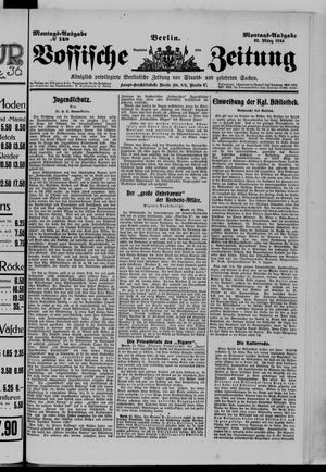 Vossische Zeitung vom 23.03.1914