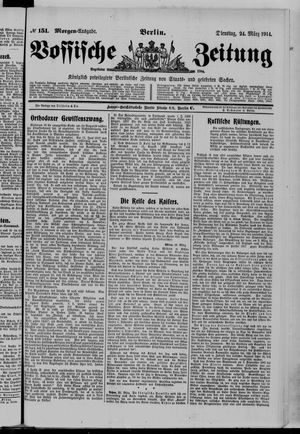 Vossische Zeitung vom 24.03.1914