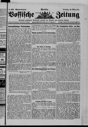 Vossische Zeitung on Mar 24, 1914