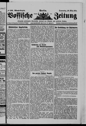 Vossische Zeitung vom 26.03.1914