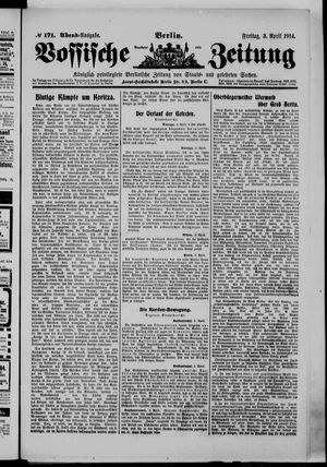 Vossische Zeitung on Apr 3, 1914