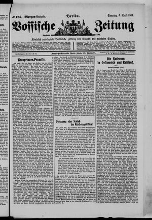 Vossische Zeitung vom 05.04.1914