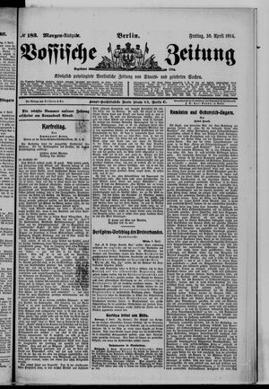 Vossische Zeitung on Apr 10, 1914
