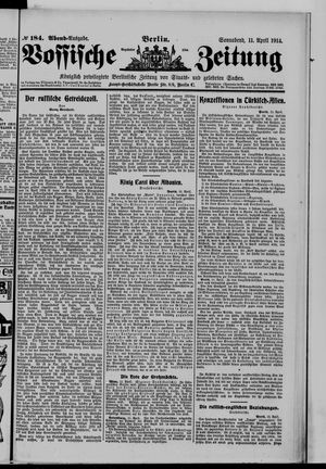 Vossische Zeitung on Apr 11, 1914