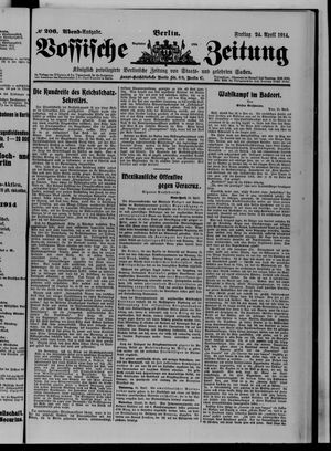Vossische Zeitung vom 24.04.1914