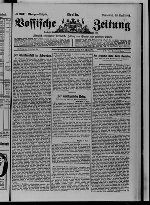 Vossische Zeitung vom 25.04.1914