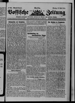 Vossische Zeitung vom 27.04.1914
