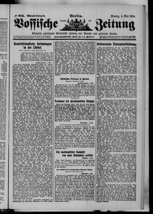 Vossische Zeitung on May 4, 1914