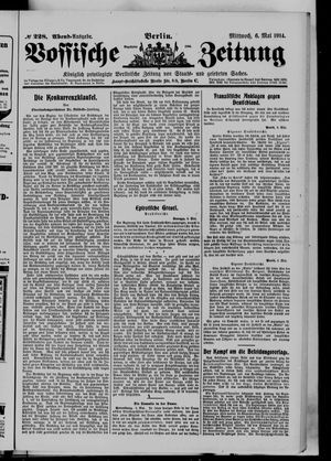 Vossische Zeitung on May 6, 1914