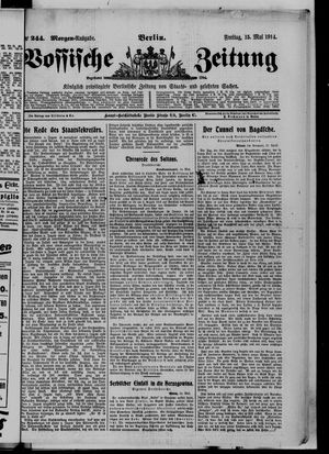 Vossische Zeitung vom 15.05.1914