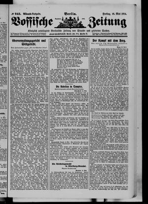 Vossische Zeitung vom 15.05.1914