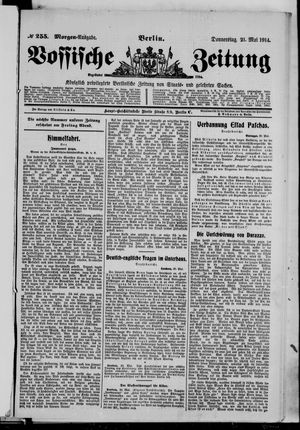 Vossische Zeitung vom 21.05.1914