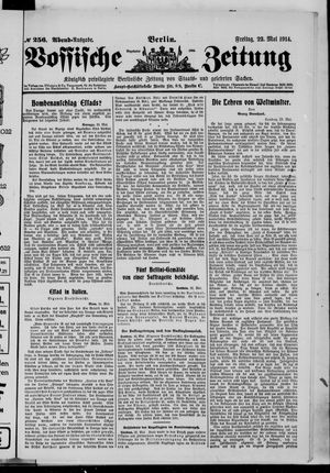 Vossische Zeitung vom 22.05.1914