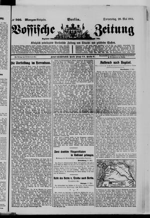 Vossische Zeitung on May 28, 1914