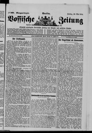 Vossische Zeitung vom 29.05.1914