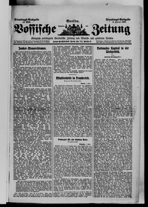 Vossische Zeitung on Jun 2, 1914