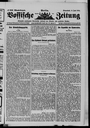 Vossische Zeitung vom 06.06.1914