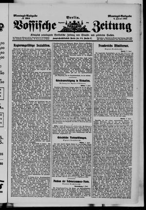 Vossische Zeitung on Jun 8, 1914