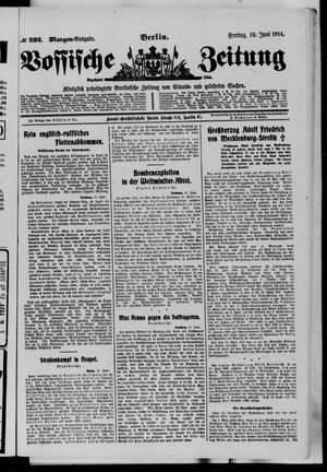Vossische Zeitung vom 12.06.1914