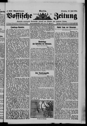Vossische Zeitung vom 16.06.1914