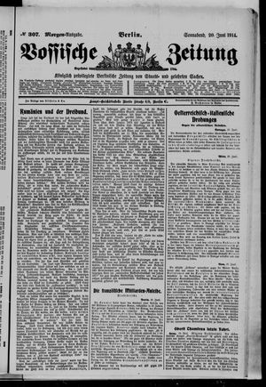 Vossische Zeitung on Jun 20, 1914