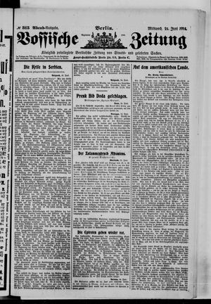 Vossische Zeitung vom 24.06.1914