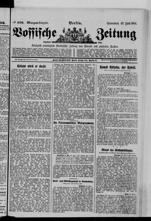 Vossische Zeitung vom 27.06.1914