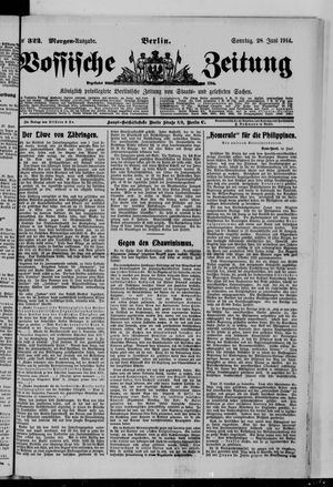 Vossische Zeitung vom 28.06.1914