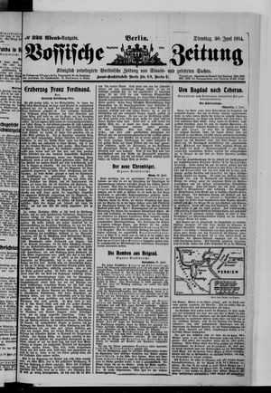 Vossische Zeitung vom 30.06.1914