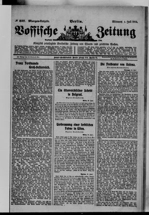 Vossische Zeitung vom 01.07.1914