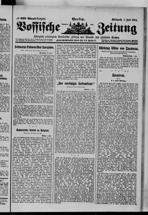 Vossische Zeitung vom 01.07.1914