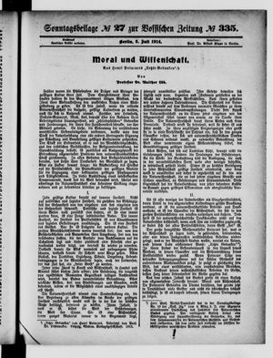 Vossische Zeitung vom 05.07.1914